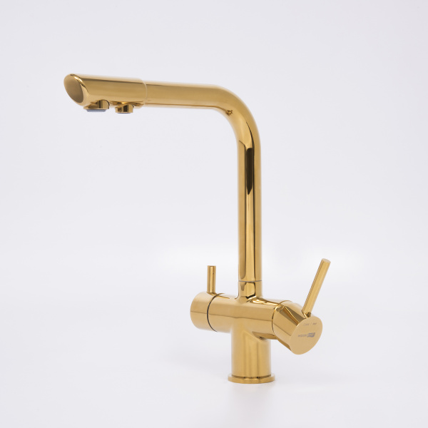 Смеситель для кухни под фильтр WasserKRAFT A8377 глянцевое золото фото