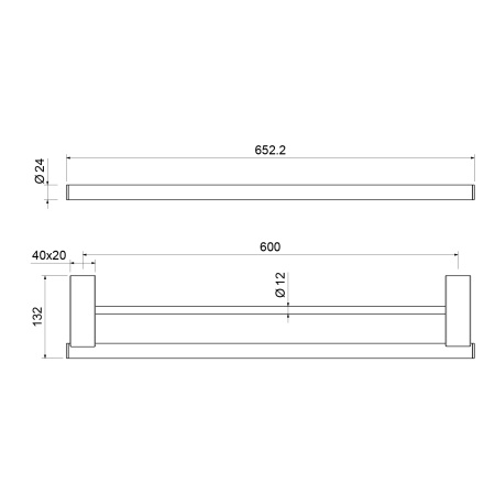 Полотенцедержатель Timo Luiro 18556/17 Золото матовое фото