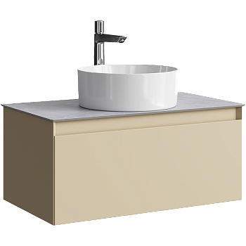 Тумба под накладную раковину Aqwella Geometria 80 GE01081MD морская дюна фото