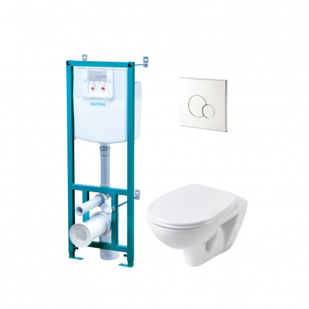 Комплект Santek Бореаль 1WH501544 унитаз подвесной + инсталляция фото