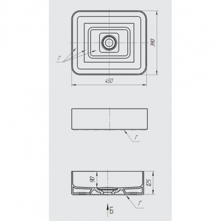 Раковина Smile Джой (MYJOYS) фаянс фото