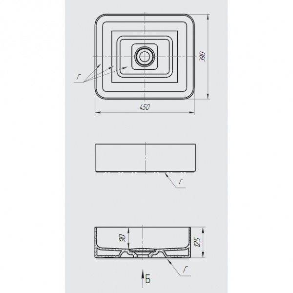 Раковина Smile Джой (MYJOYS) фаянс фото