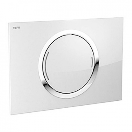 Смывная клавиша Mepa Zero 421854 белое стекло фото