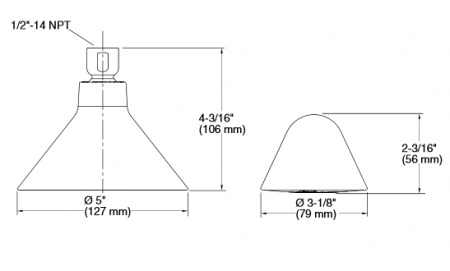 Музыкальный верхний тропический душ Jacob Delafon Moxie 9245D-СР фото