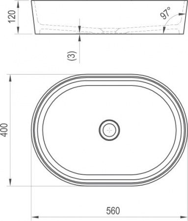 Накладная раковина Ravak Moon 2 XJN01300002 фото