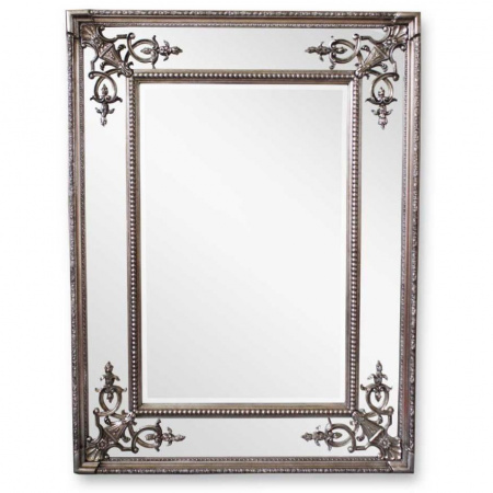 Зеркало в раме Art-Zerkalo Lord Silver FA024PSL 89х119 фото
