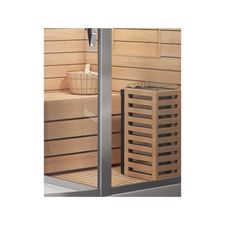 Душевая кабина с сауной Cerutti SPA Lugano White R CT8346 180x110 фото