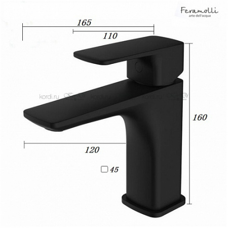 Смеситель для раковины Feramolli Cube BL642 фото