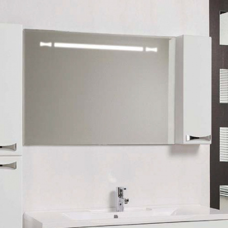 Зеркало-шкаф с подсветкой Акватон Диор 120 1A110702DR01R белый фото
