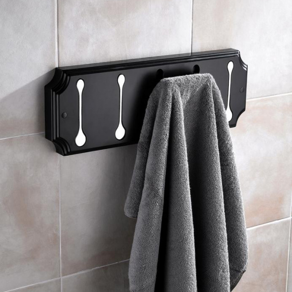 Планка с пятью крючками Elghansa Hermitage HRM-670-Black/Chrome фото