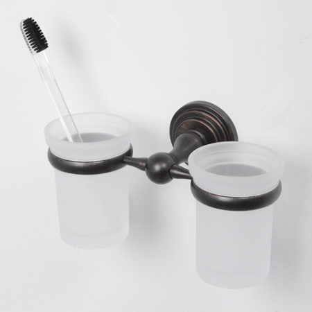 Двойной стеклянный стакан для зубных щеток WasserKRAFT Isar К-7328D фото