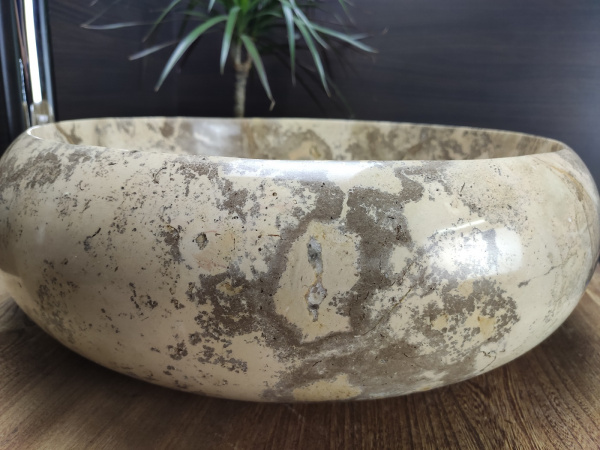 Раковина из мрамора Indo Donut Champur Medium DM-00236 фото