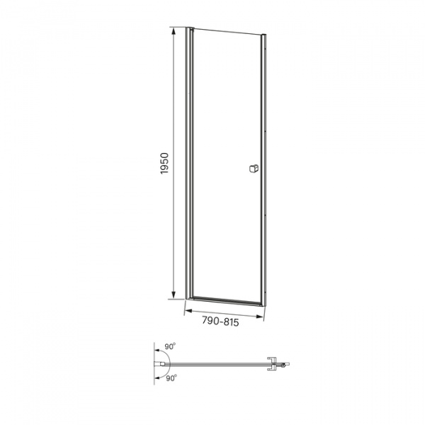 Душевая дверь Iddis Ray RAY6CP8i69 80х195 см фото