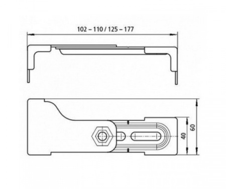 Кронштейн для стенового крепления инсталляции Sanit 17.257.00..T000 фото