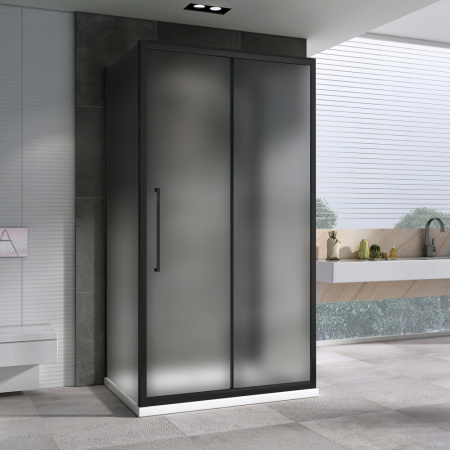 Душевой уголок ABBER Schwarzer Diamant AG30120BMH-S80BM-S80BM 120x80 фото