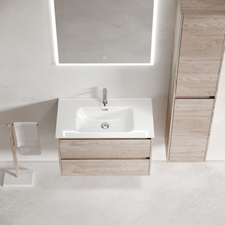 Тумба под раковину Sancos Libra LB80EG дуб галифакс натуральный фото