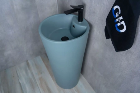 Напольная раковина Gid Nb131gm (зеленая хаки) фото