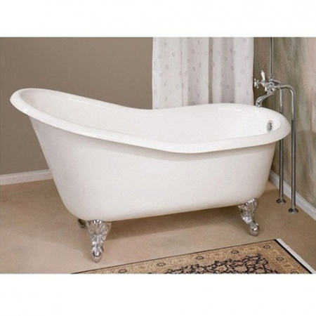 Чугунная ванна Magliezza Beatrice Cr 153x76 на ножках фото