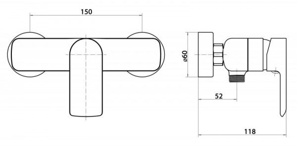Смеситель для душа Cezares Amalfa AMALFA-DM-01 фото
