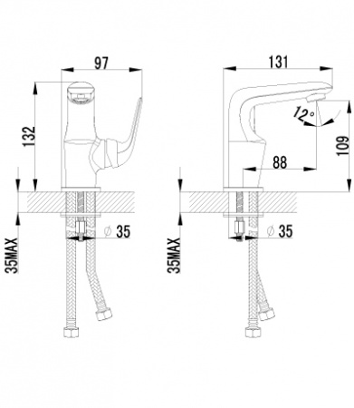 Смеситель для раковины Lemark plus Advance LM1206C фото