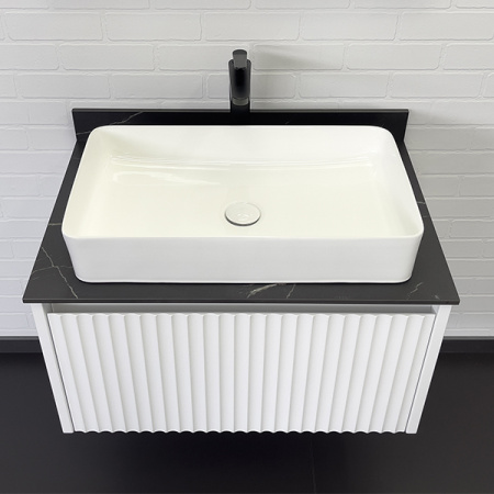 Тумба с раковиной и столешницей Comforty Марсель-75 00-00013396 фото