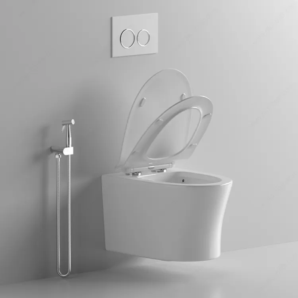 Унитаз подвесной безободковый Cerutti SPA Adige Aria CT9245 с сиденьем, белый матовый фото