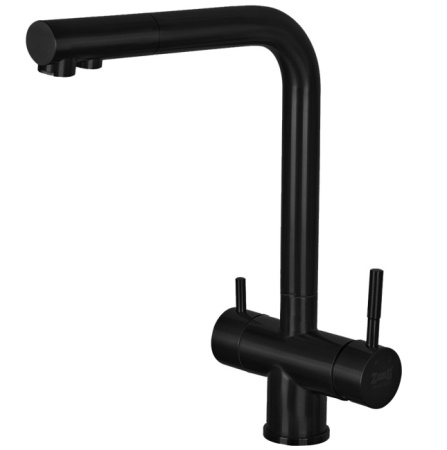 Смеситель для кухни под фильтр Zorg Inox SZR-7039 BLACK фото