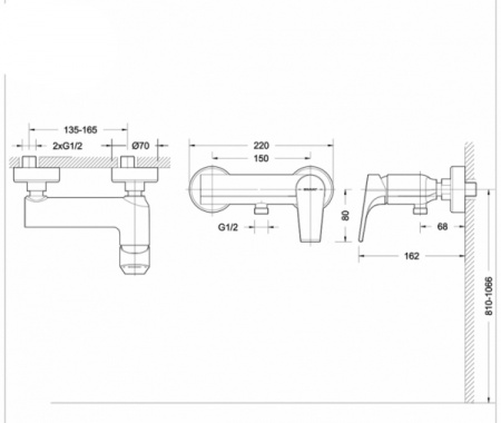 Смеситель для душа Bravat Vega F9119177CP-01 фото