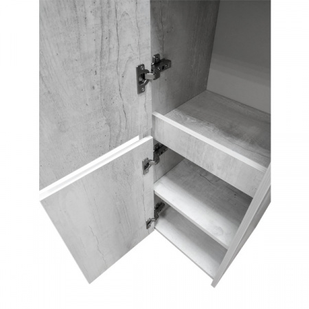 Шкаф-пенал Comforty Бремен-35 дуб белый фото