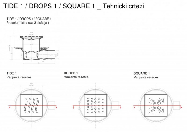 Душевой трап Pestan Confluo Standard Tide 1 13000001 фото