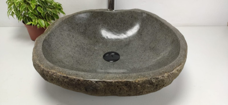 Накладная раковина из речного камня RS0798 (51*51*15) фото