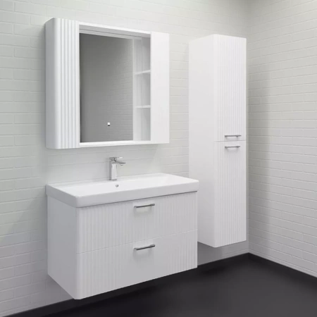 Зеркало-шкаф Comforty Ангара-90 00-00019941 белый фото