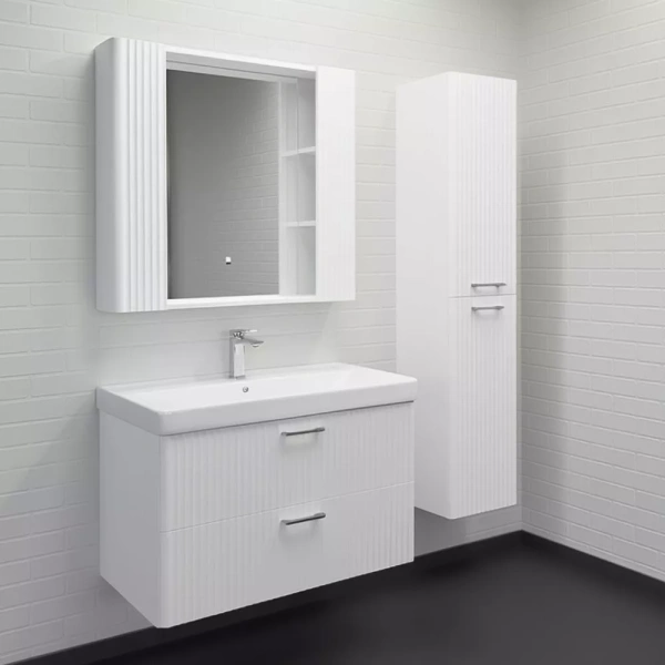 Зеркало-шкаф Comforty Ангара-90 00-00019941 белый фото