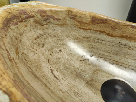 Накладная раковина из окаменелого дерева FS-0402 (63*36*16) фото