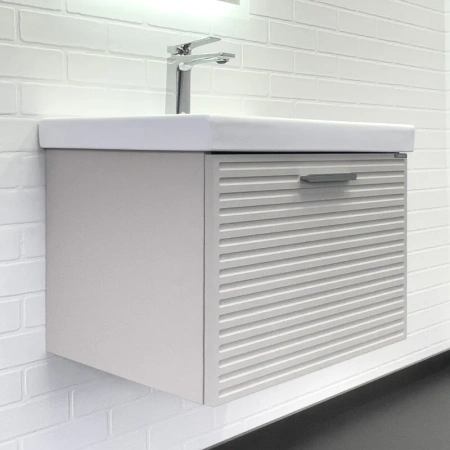 Тумба с раковиной Comfortу Касабланка 00-00019249CF серый шелк фото