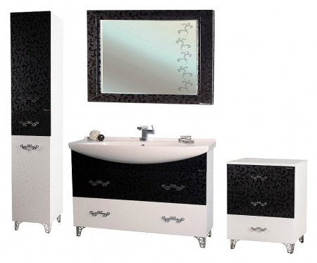 Тумба напольная Bellezza Маргарита-50 черная фото