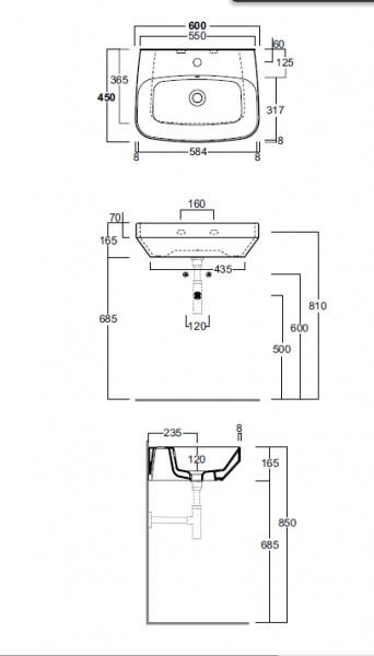 Подвесная раковина Simas Baden Baden BB10bi*1 фото