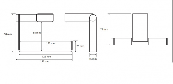 Держатель для туалетной бумаги Bemeta Via 135012222 фото
