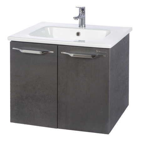 Тумба под раковину Bellezza Луиджи-60 прямая серая фото