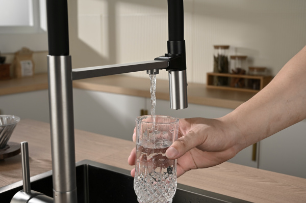 Смеситель для кухни с подключением к фильтру Vincea VKF-120CH хром фото