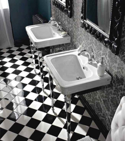 Раковина с металлической консолью Sbordoni Neoclassica 5770+N770 69 см фото