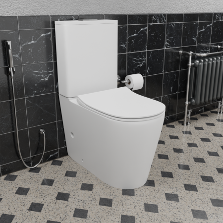 Унитаз напольный CeramaLux NS-2178 с сиденьем soft close фото