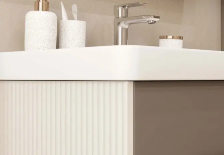 Тумба под раковину Акватон Ар-Деко 85 1A280401DD6E0 кашемир фото