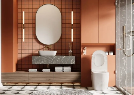 Унитаз приставной с импульсным смывом Abber Bequem AC1115P с сиденьем микролифт фото