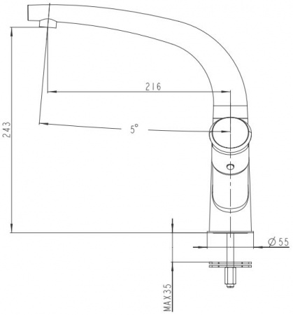 Смеситель для кухни Kaiser Calla 71044 фото