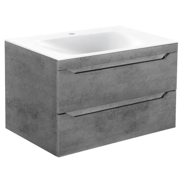 Тумба под раковину Vincea Fine VMC-2F800BT 80 см бетон фото