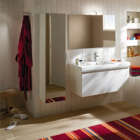 Шкаф-пенал Jacob Delafon Odeon Up EB873-N18 зеркальный фото