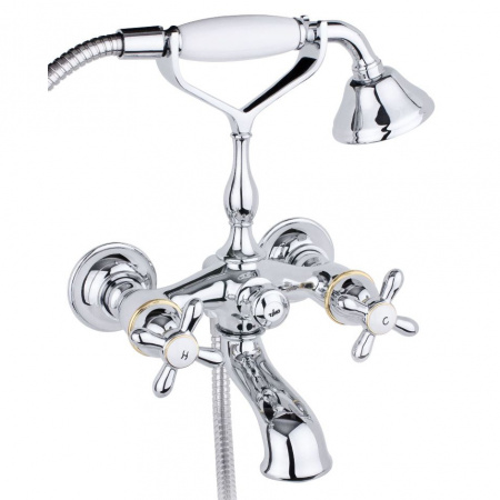 Смеситель для ванны с душем Timo Ritz 0144Y chrome-gold фото