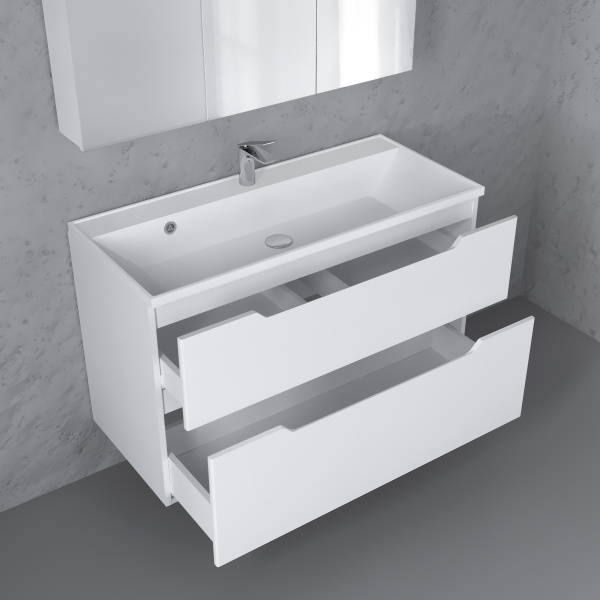 Тумба с раковиной Raval Wector 100 Wct.01.100/P/W/MD фото