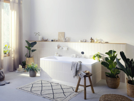 Смеситель на борт ванный Hansgrohe Vivenis 75444700 белый матовый фото